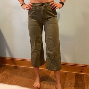 Wide leg billabong cropped pants